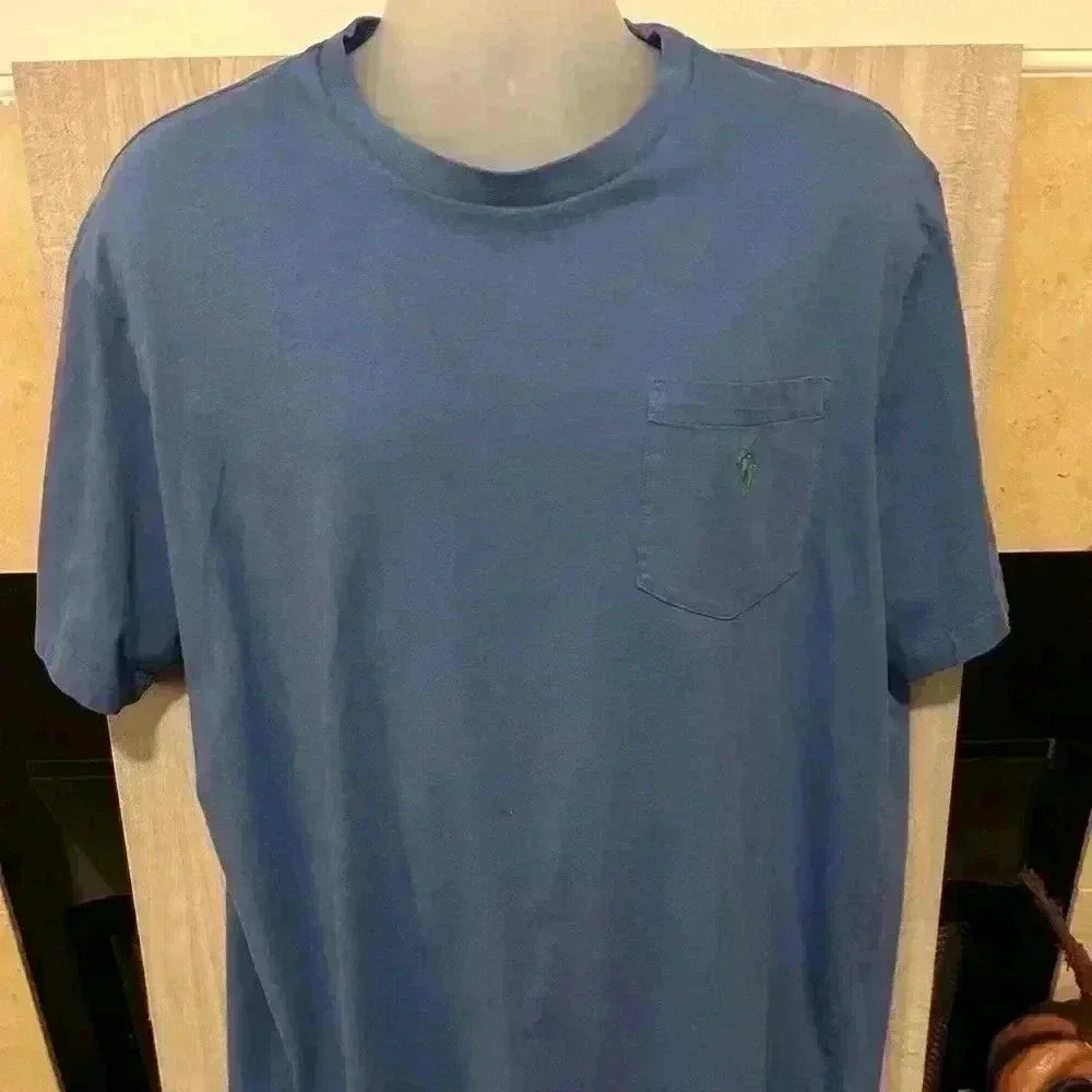 Polo Ralph Lauren Men’s Jersey T-Shirt. XLT. Blue. 100%Cotton. Preowned.